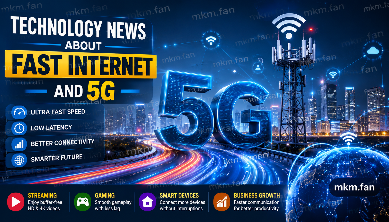 Technology News About Fast Internet and 5G