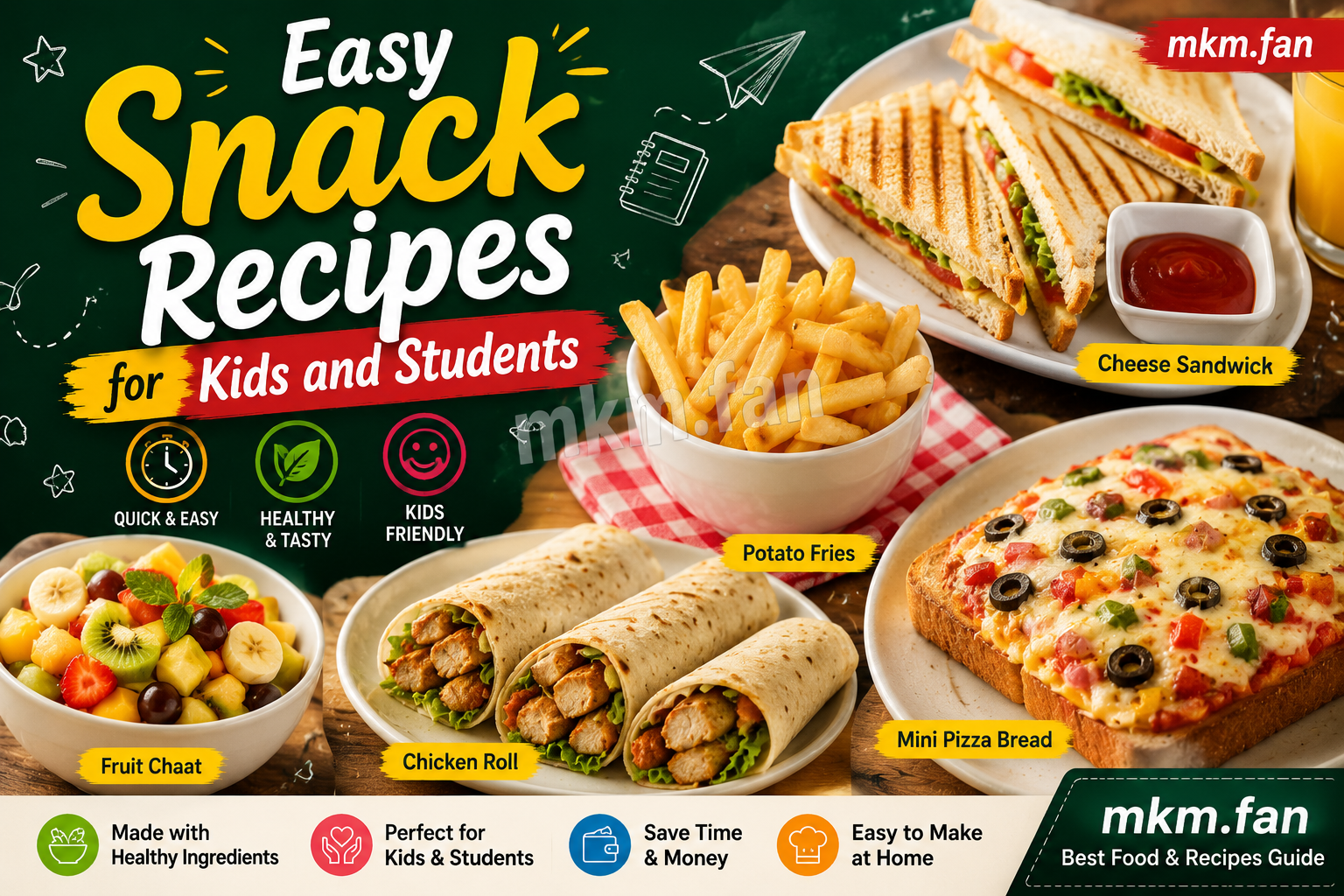 Easy Snack Recipes for Kids and Students